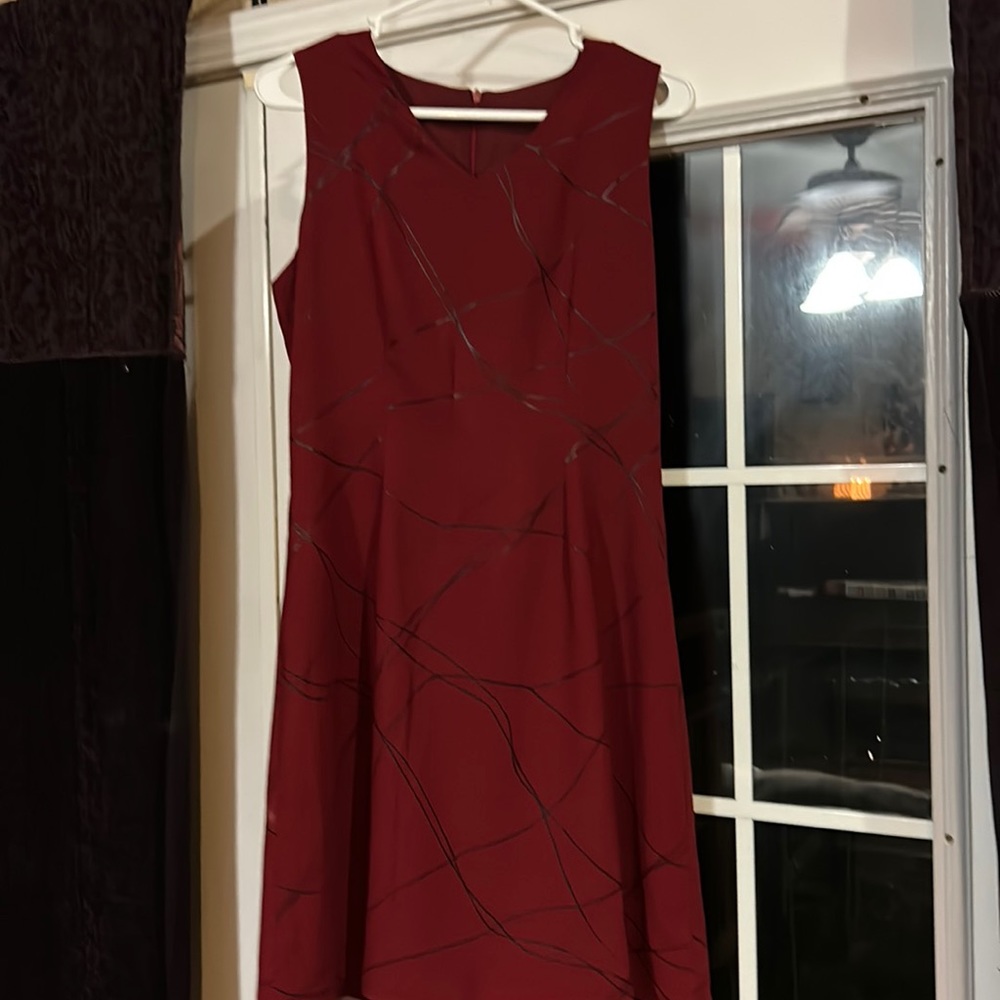 red dress